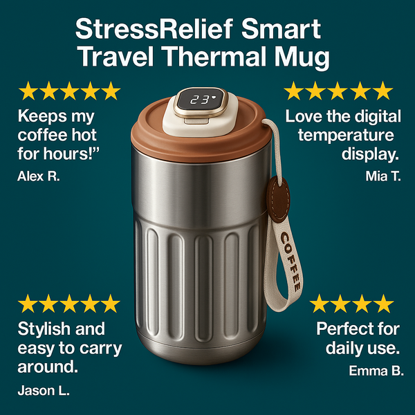 SressRelief Smart Travel Thermal Mug